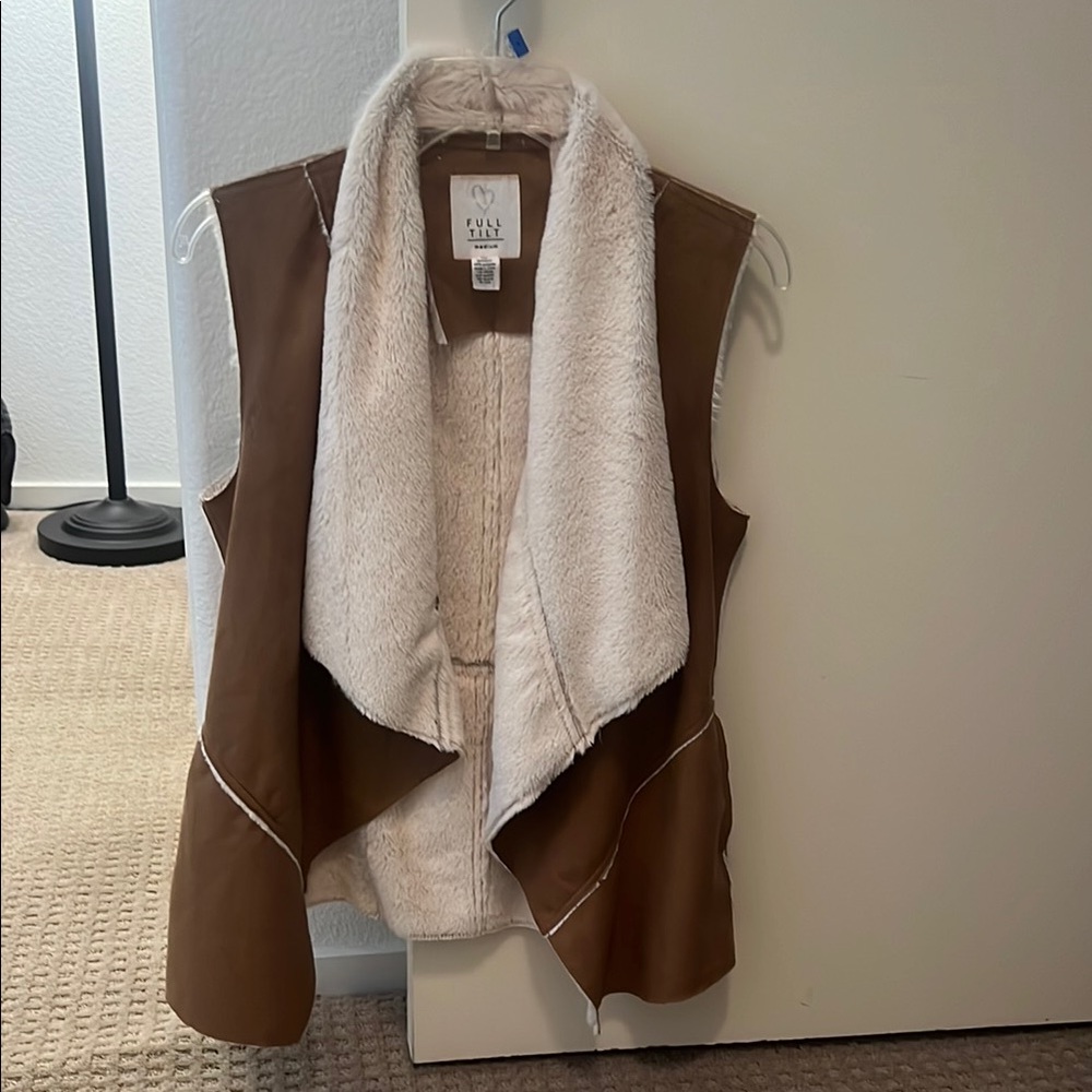 Full Tilt Brown and Cream Vest